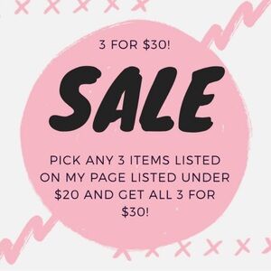 ‼️SALE 3/$30 & 3/$25 ‼️